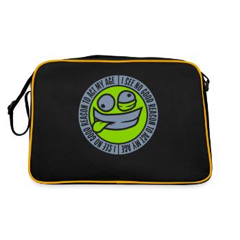 to act my age - Retro Bag - black/gold - Back