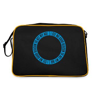 to act my age - Retro Bag - black/gold - Back