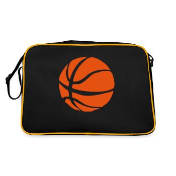 basketball_orange_2 - Sac Retro - noir/or - Dos