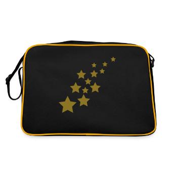 étoiles - Sac Retro - noir/or - Dos