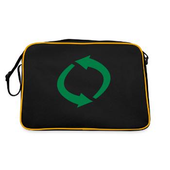 arrows - Retro Bag - black/gold - Back