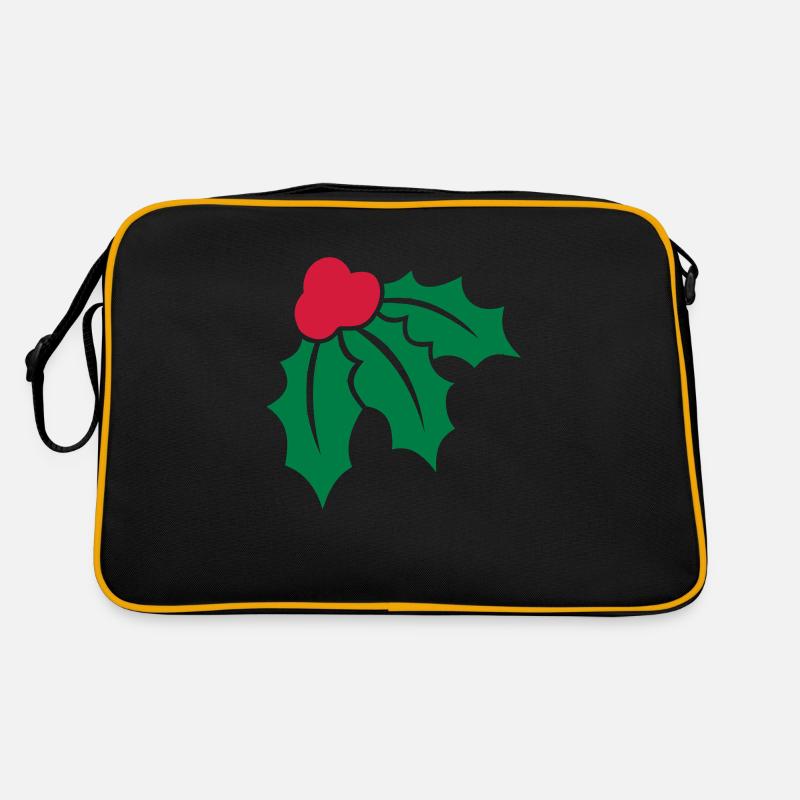 Weihnachtsstechpalme 2 Retro Tasche