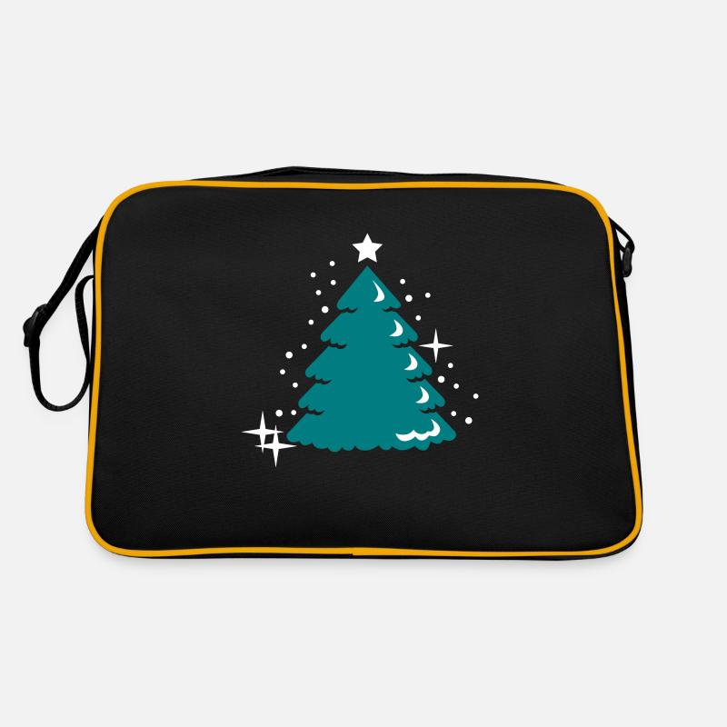 Noël - Noël - Noël - Arbre de Noël - 2C - Sac Retro - noir/or