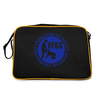 citation federation sieste sportive sexe francaise - Sac Retro - noir/or - Dos
