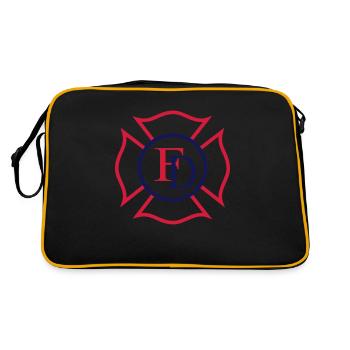 Maltese Cross Fire Department - Retro Bag - black/gold - Back