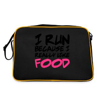 Run - Sac Retro - noir/or - Dos