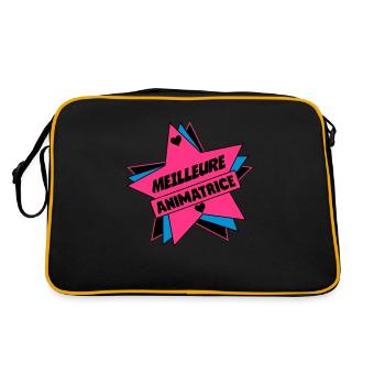 Animateur / Animatrice / Animator / Animador / No - Retro Tasche - Schwarz/Gold - Hinten