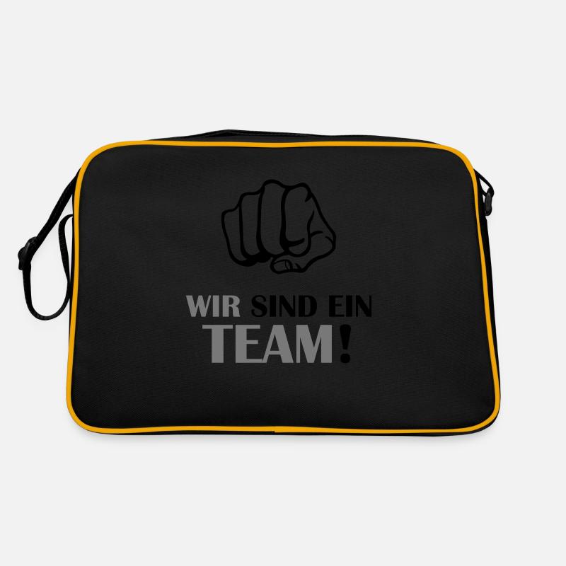 faust_wir_sind_ein_team_2 Retro Tasche