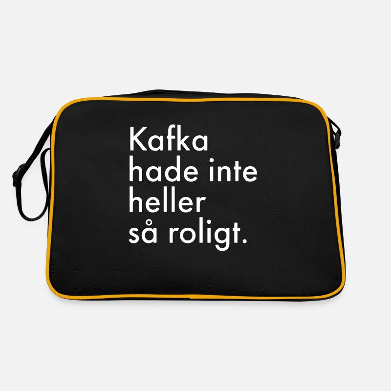 Kafka didn't have much fun either. Retro Bag