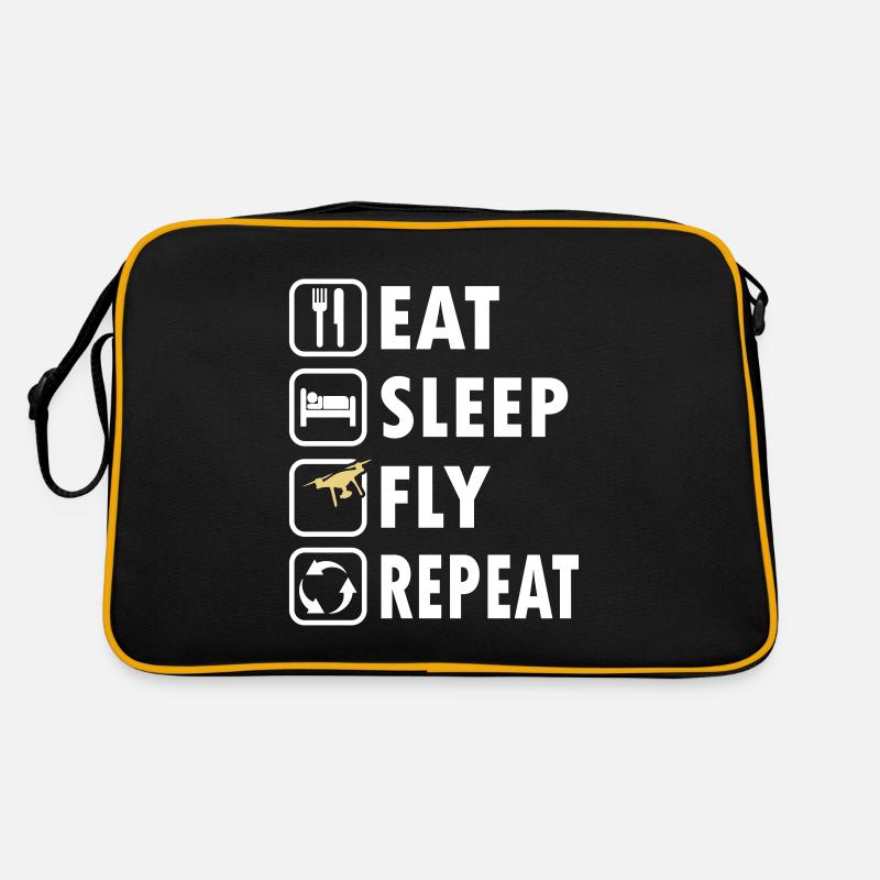 Eat Sleep Fly Repeat Retro Bag