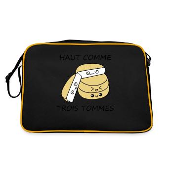 Haut comme trois tommes - Sac Retro - noir/or - Dos