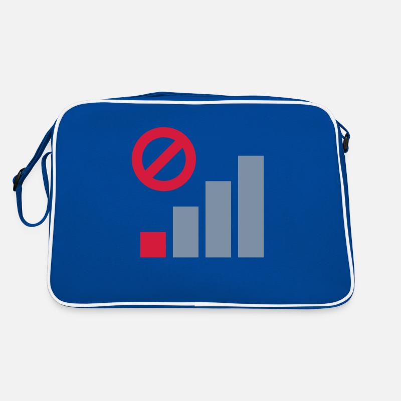 Schlechte Abdeckung Mobilfunk Verbindung Retro Tasche