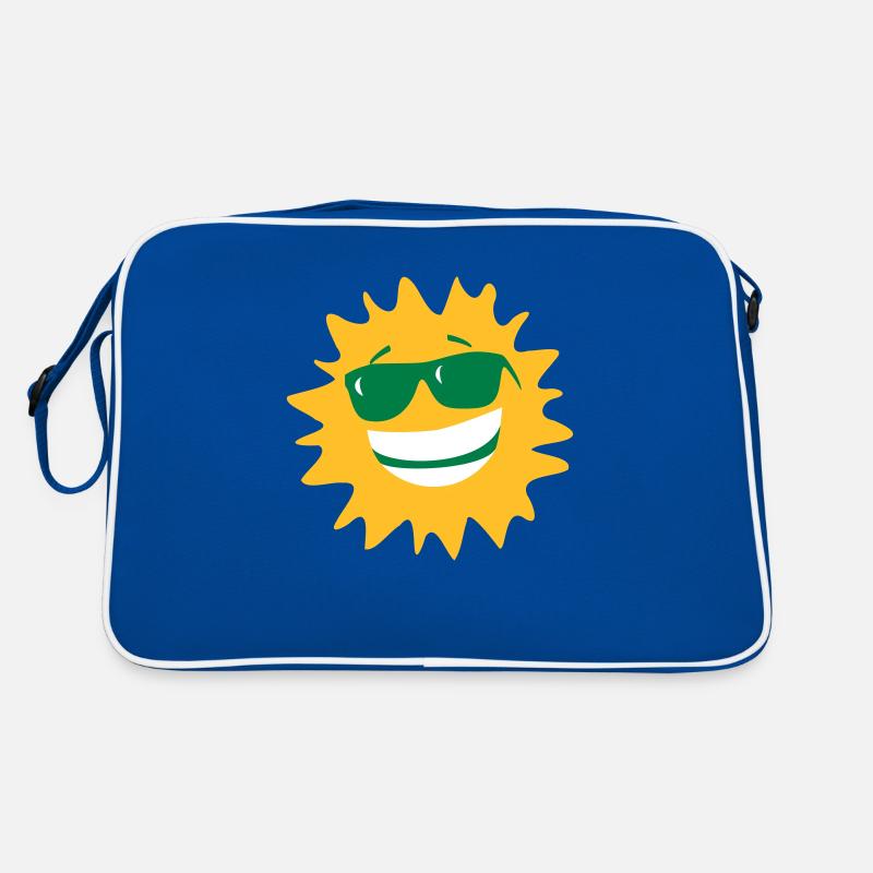 Sonne mit Brille Retro Tasche