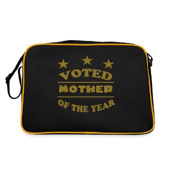 VOTED MOTHER OF THE YEAR - Sac Retro - noir/or - Dos