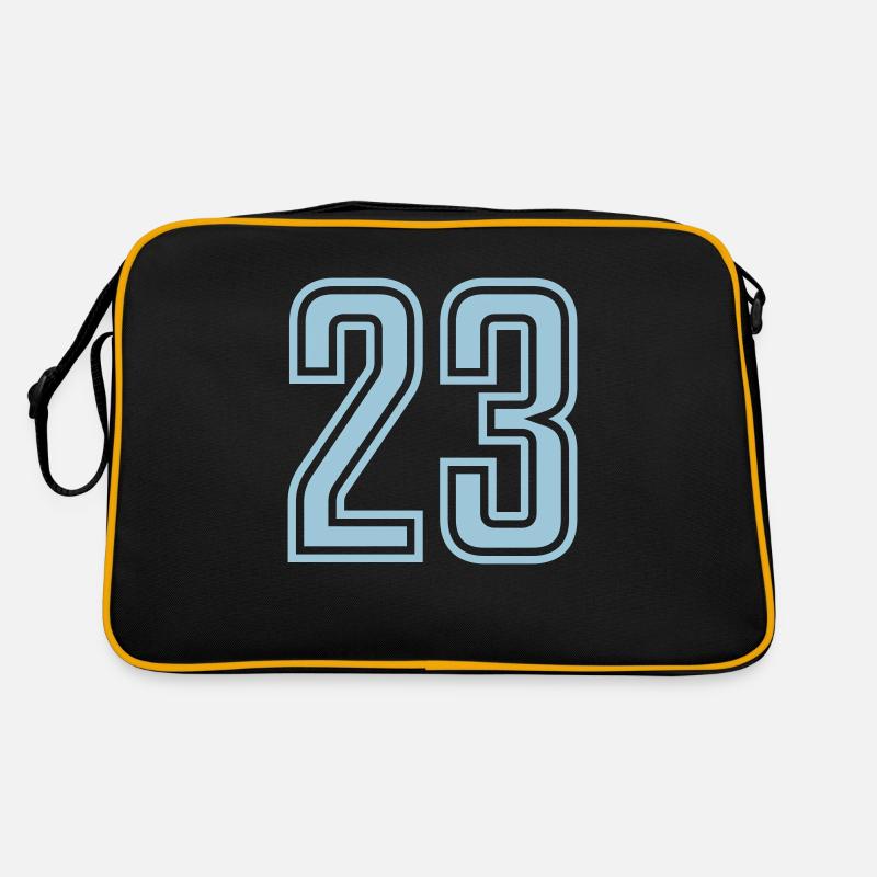 23 - Retro Tasche - Schwarz/Gold