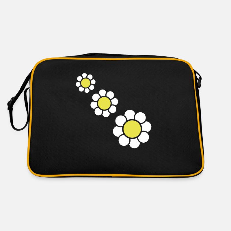 3 Marguerites Blanches Fleurs Printemps Eté Jolie Sac Retro