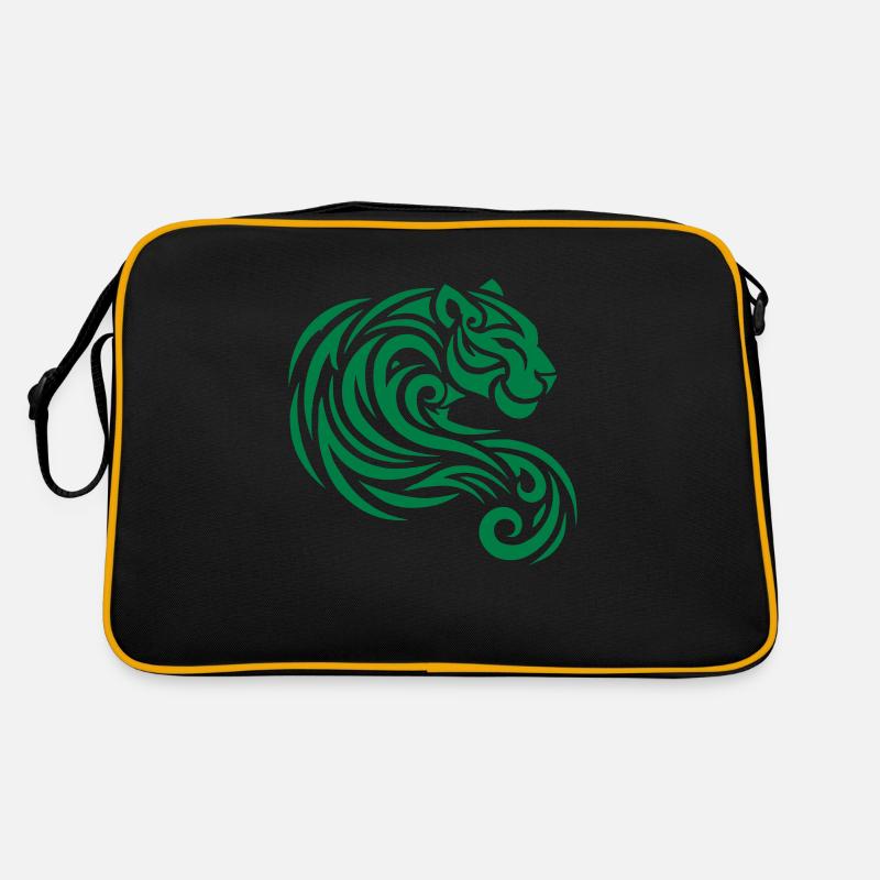 Panther Tribal - Retro Bag - black/gold