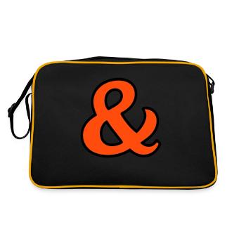 Et des panneaux - Sac Retro - noir/or - Dos
