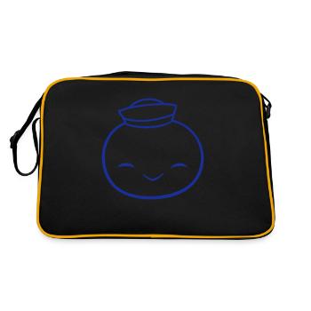 Canard Marin Marin Chapeau Marin Chapeau Happy - Sac Retro - noir/or - Dos
