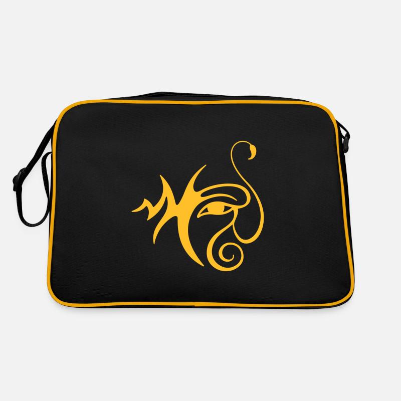 Œil-Scorpion 2 (monochrome) - Sac Retro - noir/or