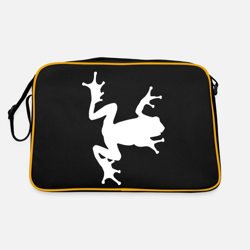 frosch silhouette Retro Tasche