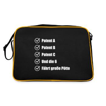Brevet A, B, C et les six! les grandes moqueries - Sac Retro - noir/or - Dos
