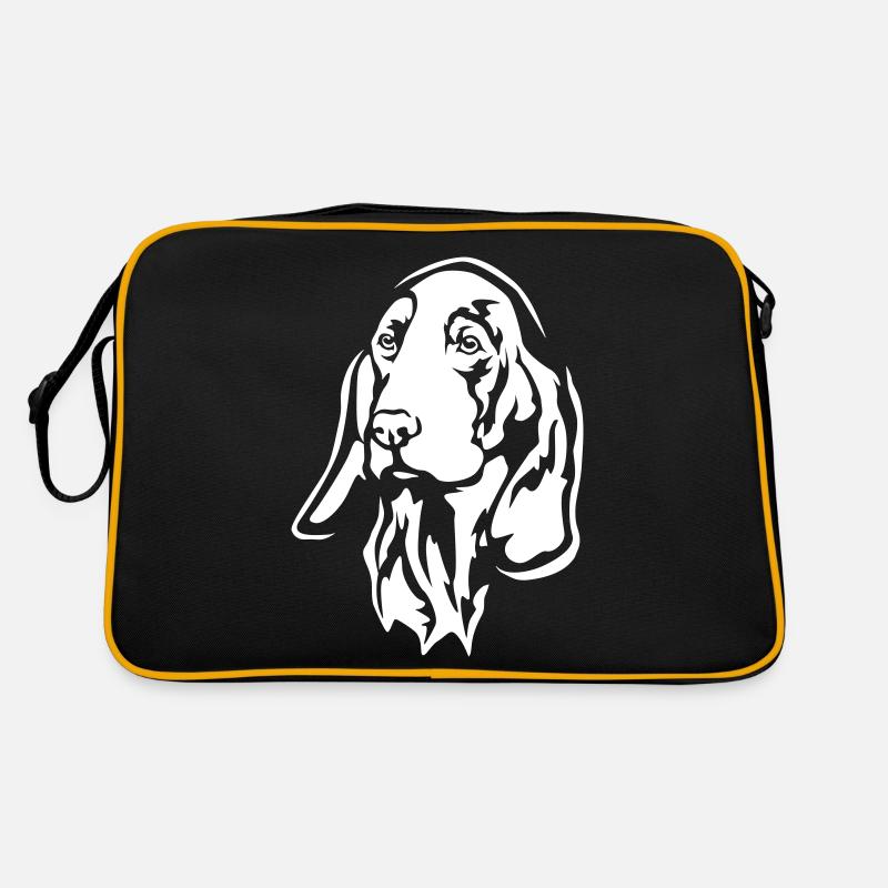 Gr. anglo-francais Blanc et Orange « Black Edition » Sac Retro