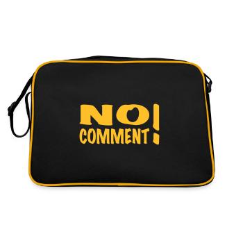 NO COMMENT! - Retro Bag - black/gold - Back