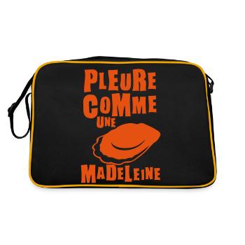 pleure comme madeleine expression - Sac Retro - noir/or - Dos