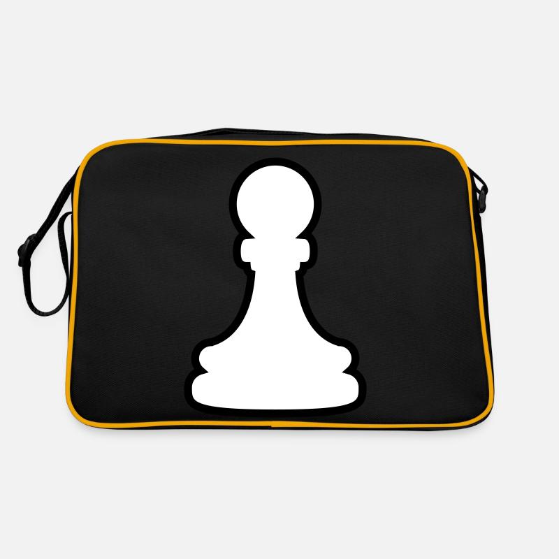 Weiße Bauer Figur Retro Tasche