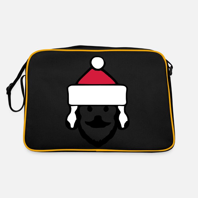 Weihnachtsmann Hund Weihnachten Hunde Vektor Retro Tasche