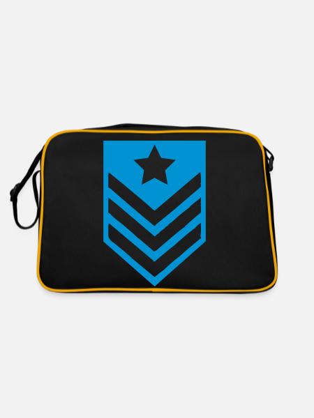 badge - Retro Bag - black/gold - Back