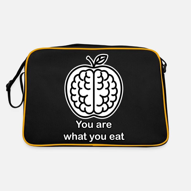 Apple Brain - Vous êtes ce que vous mangez design Sac Retro