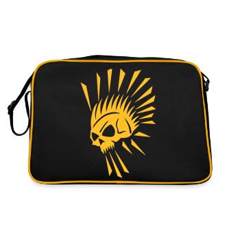 skull black 14 - Sac Retro - noir/or - Dos