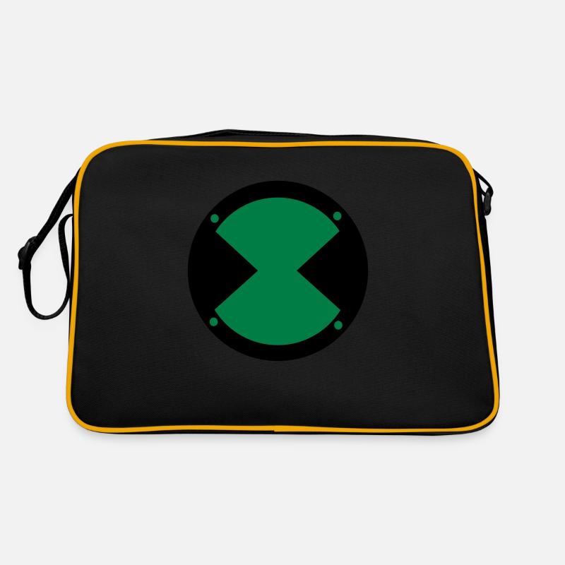 Sehen Ben Ten - Retro Tasche - Schwarz/Gold