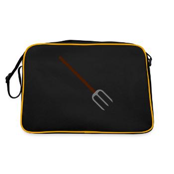pitchfork - Retro Bag - black/gold - Back