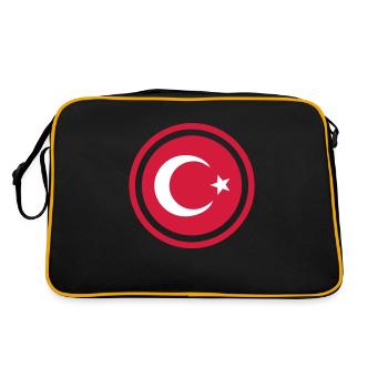 Emblème de la Turquie - Sac Retro - noir/or - Dos