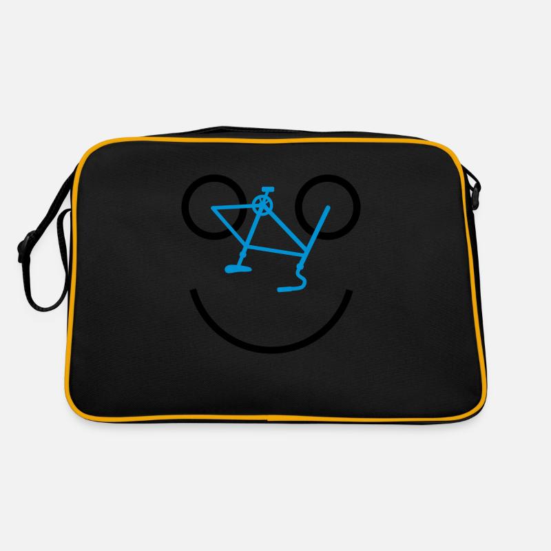 bicycle smiley Retro Tasche