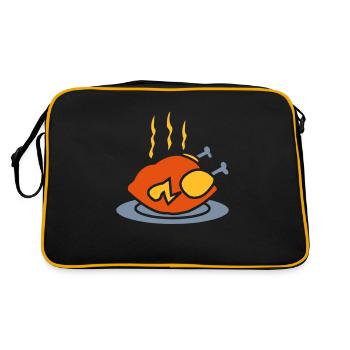 savoureux poulet rôti - Sac Retro - noir/or - Dos