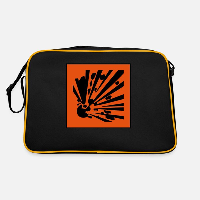 explosive hazard symbol Retro Bag