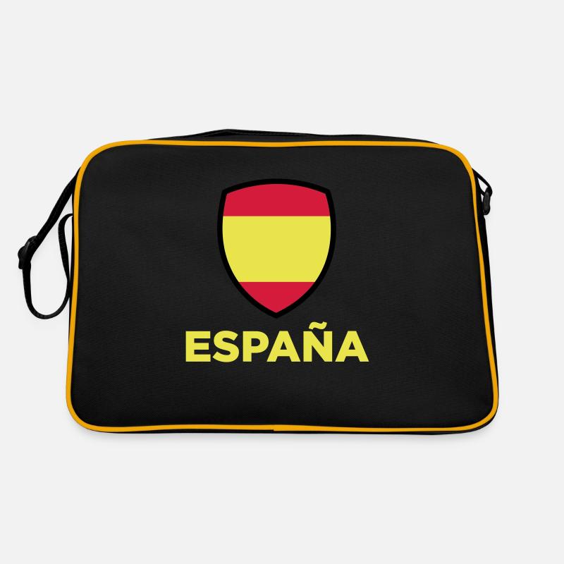 Nationalflagge von Spanien Retro Tasche