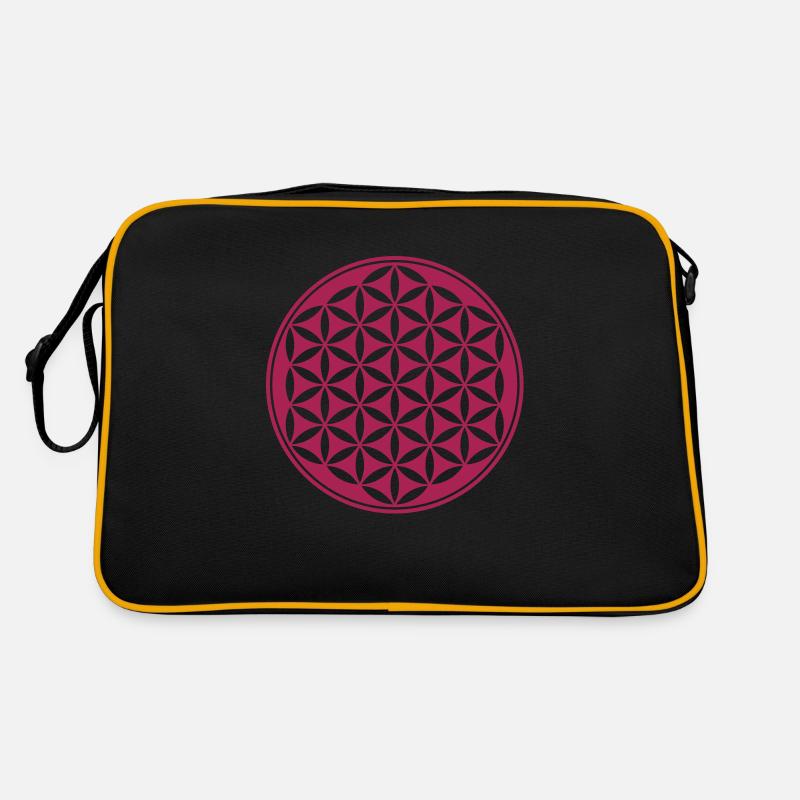 Fleur de la vie - Vector - 03, 1c, sacred geometry Sac Retro