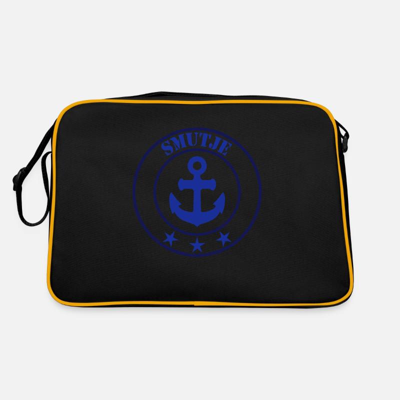 Anchor sailing ship's cook - Retro Bag - black/gold