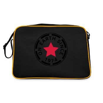 on earth since 1974 (fr) - Sac Retro - noir/or - Dos