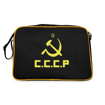 sovietunioncccp - Retro Tasche - Schwarz/Gold - Hinten