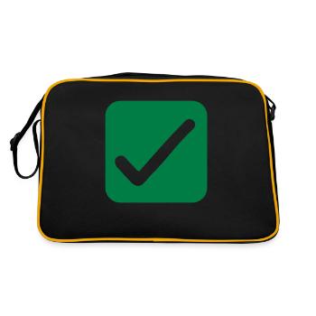 Check - Retro Bag - black/gold - Back