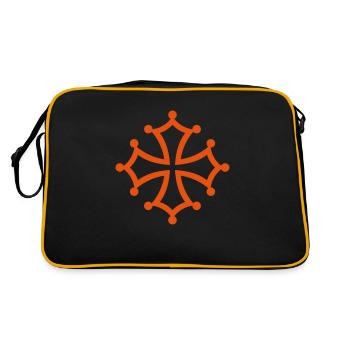 croix occitane - Sac Retro - noir/or - Dos