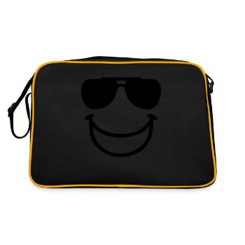 Smiley - Sac Retro - noir/or - Dos