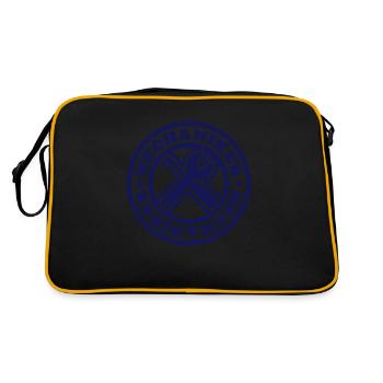 Mechaniker (Stempel) 01 - Retro Tasche - Schwarz/Gold - Hinten