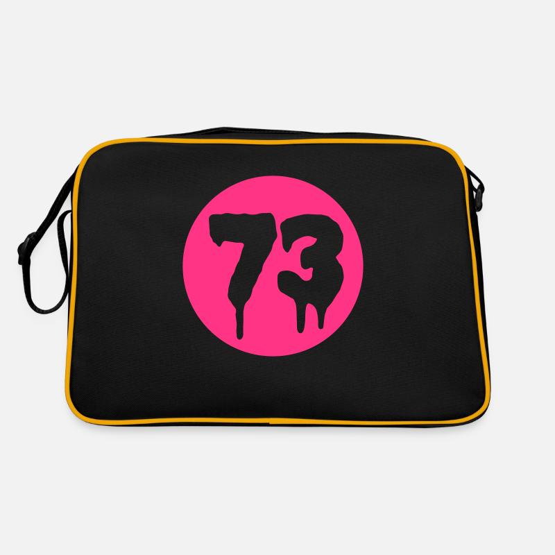 Number 73 - Retro Tasche - Schwarz/Gold